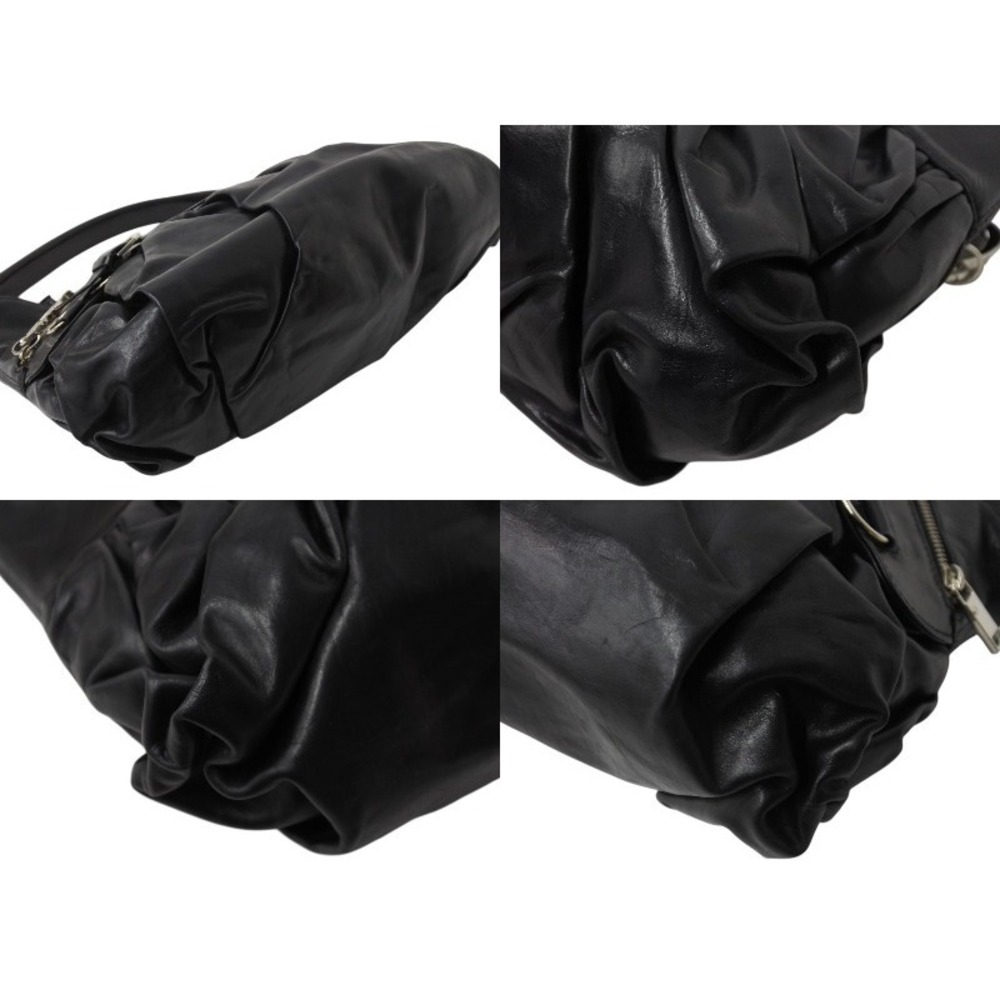 Christian Dior Galliano era all leather One Shoulder Hobo bag black - Picture 8 of 10